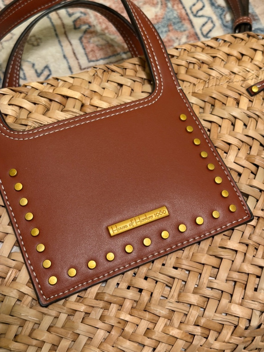 House of Harlow 1960 | Woven Straw Crossbody - Picture 6 of 9